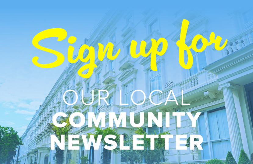 Sign up for our local community newsletter by Conservatives Bayswater
