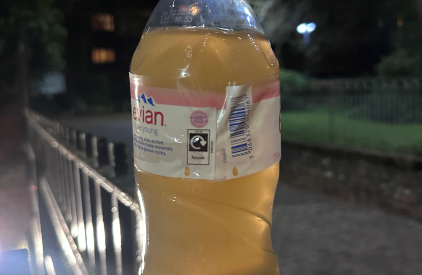 Sample of contaminated water