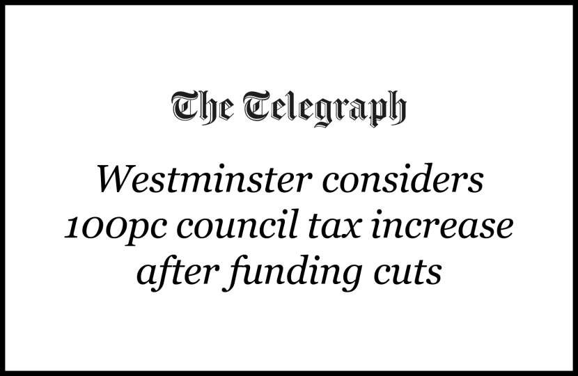Westminster considers 100pc council tax increase after funding cuts
