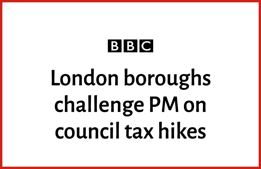 BBC - London boroughs challenge PM on council tax hikes
