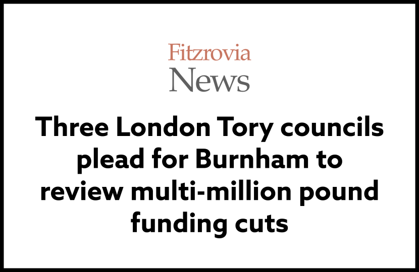 Three London Tory councils plead for Burnham to review multi-million pound funding cuts