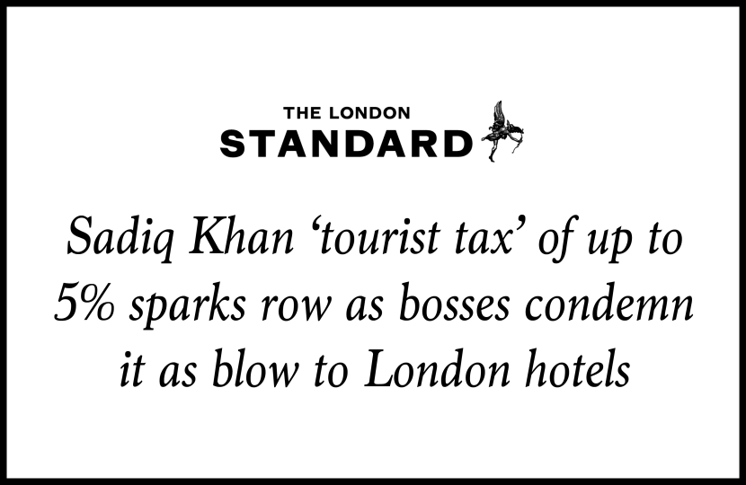 Sadiq Khan 'tourist tax' of up to 5% sparks row as bosses condemn it as blow to London hotels