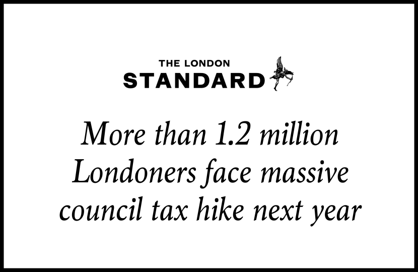 More than 1.2 million Londoners face massive council tax hike next year