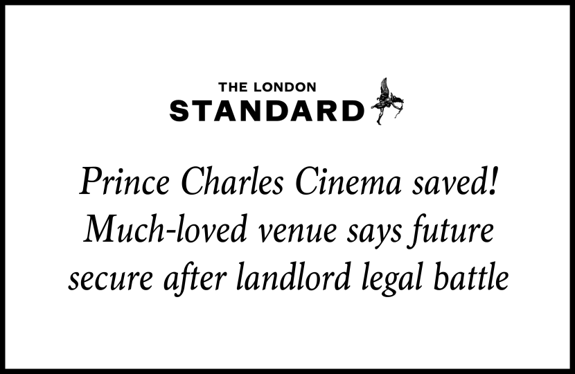 Prince Charles Cinema secures its future with new 25-year lease