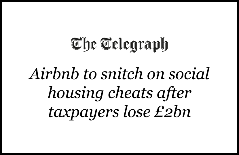 Airbnb to snitch on social housing cheats after taxpayers lose £2bn
