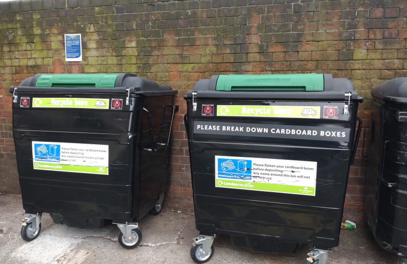 Bins in St Johns Wood