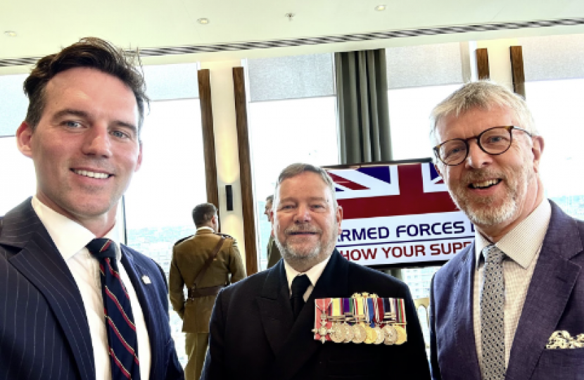 Cllr Pitt Ford and Cllr Mitchell at Armed Forces Day
