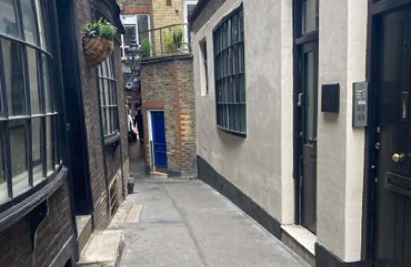 Harry Potter tours are a particular problem in Cecil Court and Godwin's Court.