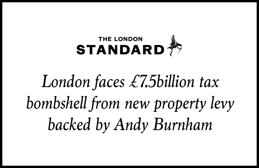 London faces £7.5billion tax bombshell from new property levy backed by Andy Burnham