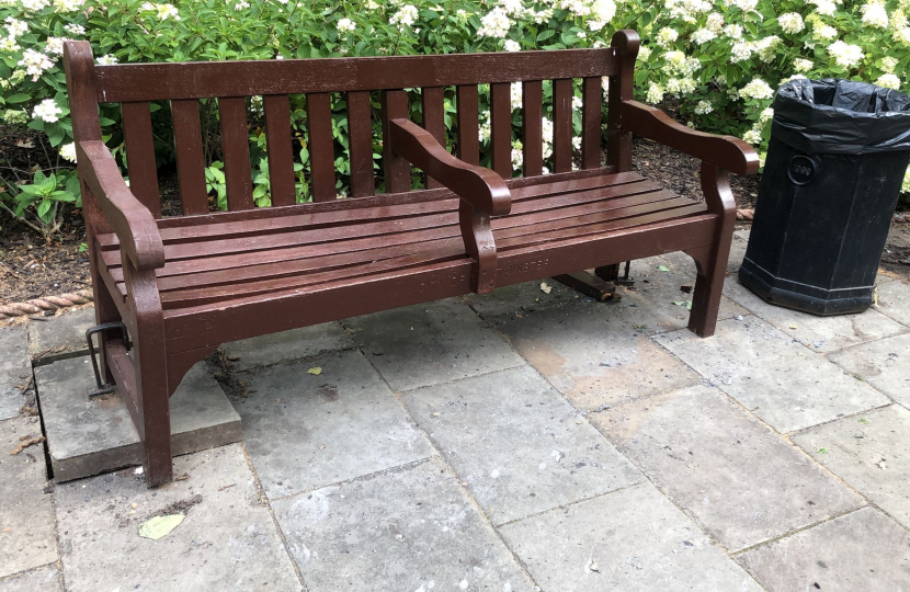 Bench in St George's Square 
