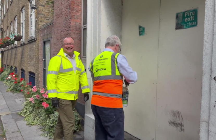 Delivering a clean city: Leader joins the fight against graffiti