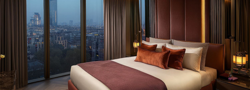 (AI) London hotel room