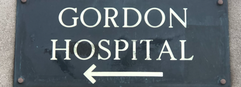 Gordon Hospital Sign