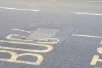 Sunken manhole cover
