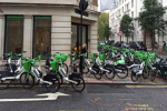 Picture of dockless bikes
