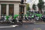 Picture of dockless bikes