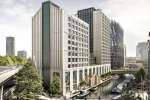 Artistic impression. This image first appeared https://www.standard.co.uk/news/london/sadiq-khan-travis-perkins-paddington-canal-westminster-council-student-accommodation-b1219037.html