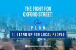Oxford Street with fight for Oxford street overlay