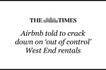 Airbnb told to crack down on 'out of control' West End rentals
