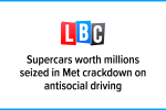 Supercars worth millions seized in Met crackdown on antisocial driving