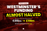 Labour's Budget: Westminster's funding almost halved, from £219m to £119m. All we're asking for is a fair deal