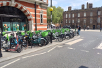 Abandoned ebikes in St John's Wood