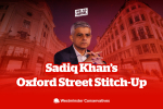 Sadiq Kham Oxford Street Stitch-up