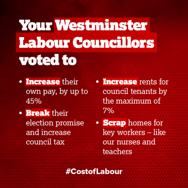 Your Westminster Labour Councillors...