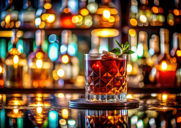 luxurious cocktail bar (AI generated)