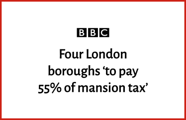 Four London boroughs 'to pay 55% of mansion tax' - BBC