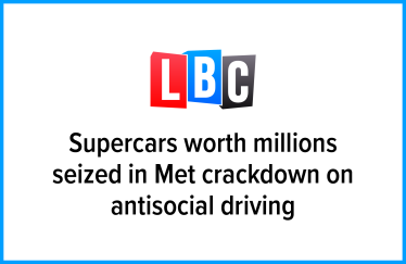 Supercars worth millions seized in Met crackdown on antisocial driving