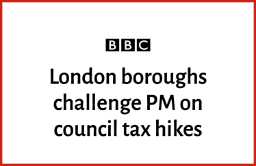 BBC - London boroughs challenge PM on council tax hikes
