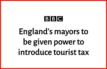 England's mayors to be given power to introduce tourist tax
