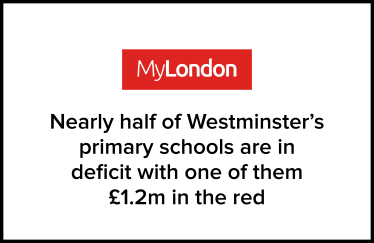 Nearly half of Westminster's primary schools are in deficit