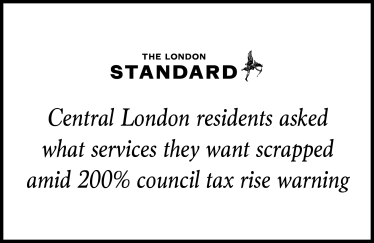 Central London residents asked what services they want scrapped amid 200% council tax rise warning