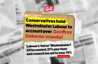 Conservatives hold Westminster Labour to account over Geoffrey Osborne scandal