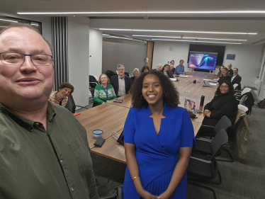 Cllr Paul Swaddle, Prospective MP Samia Hersi and local councillors