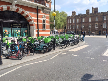 Abandoned ebikes in St John's Wood