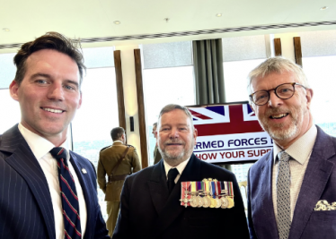 Cllr Pitt Ford and Cllr Mitchell at Armed Forces Day