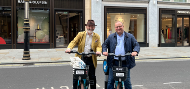 Tim Barnes with Cllr Paul Swaddle