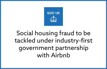 Social housing fraud to be tackled under industry-first government partnership with Airbnb
